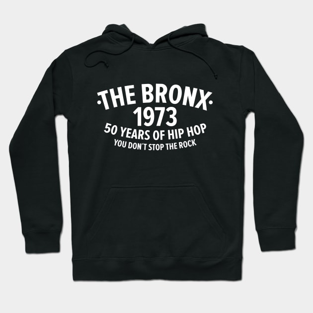 New York Bronx 1973- Bronx Hip Hop - 50 Years of Hip Hop Hoodie by Boogosh